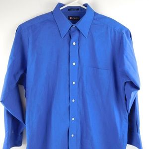 Chaps Blue Long Sleeve Button Down Dress Shirt